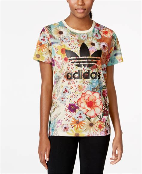 adidas blumen damen shirts|adidas clothing for women.